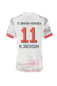 Bayern Munich Nicolas Jackson #11 Jalkapallovaatteet Naisten Vieraspaita 2025-26 Lyhythihainen